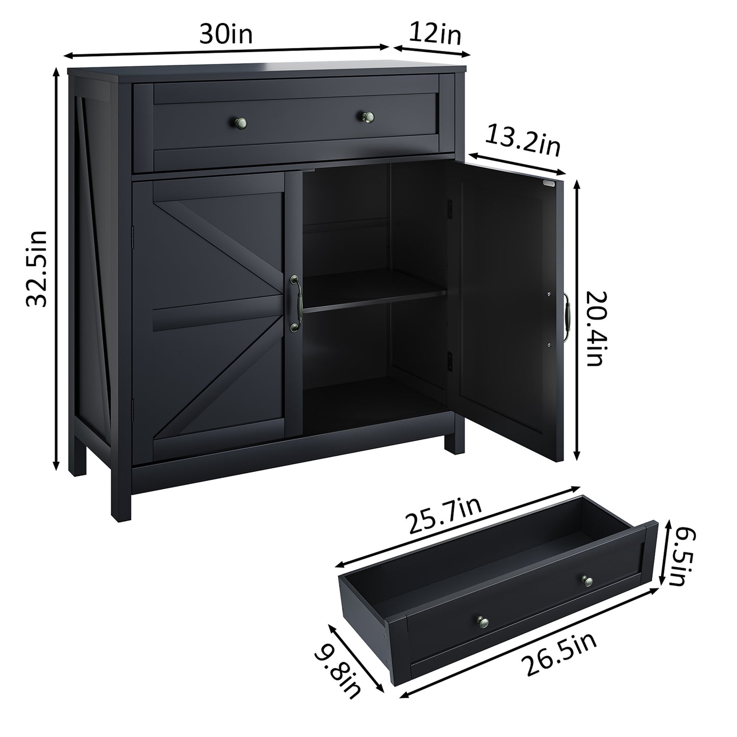Semiocthome Farmhouse Buffet Sideboard