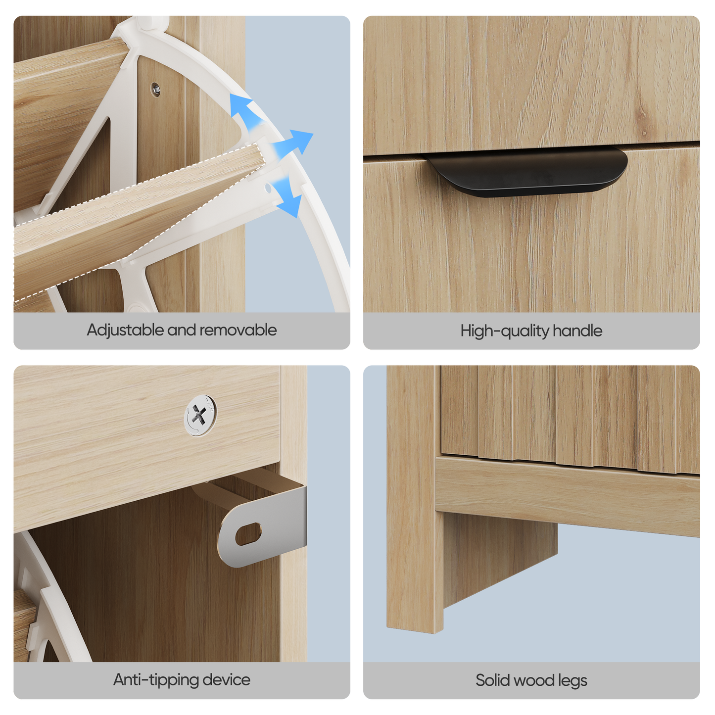 Algherohein 2 Flip Drawer Shoe Storage Cabinet, Narrow Vertical Hidden Shoe Rack Cabinet for Entryway & Hallway