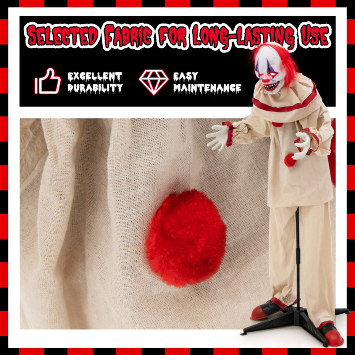 Algherohein Lights Halloween Decorations Outdoor,Halloween Decor,Clown