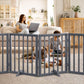 Semiocthome Ultra Wide Foldable Pet Gate for Doorway,Freestanding Dog Gates for Stairs