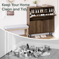 Semiocthome Shoe Cabinet with 2 Fluted Flip Drawers Freestanding Shoe Organizer for Entryway, Walnut