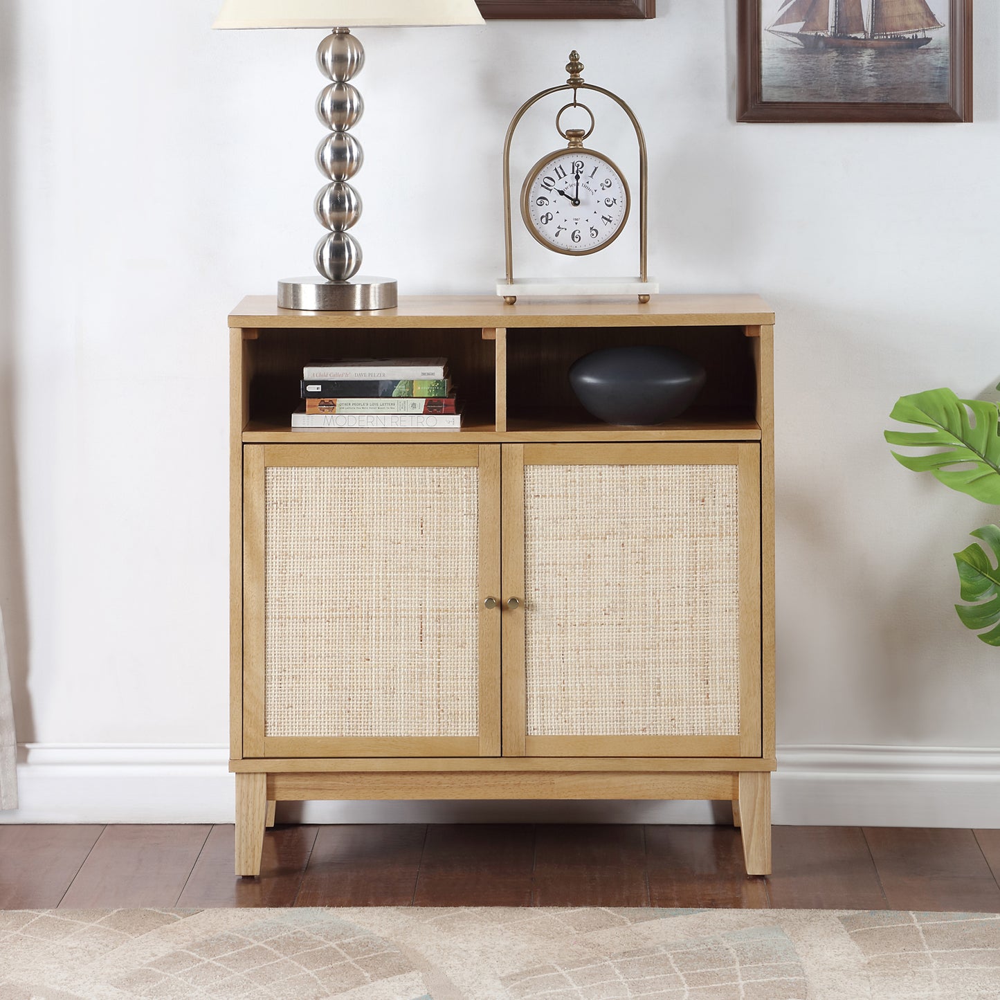 Smart FENDEE Modern Sideboard Accent Storage Cabinet