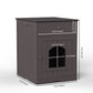 Algherohein Wooden Multi-Function Pet Cat House, Cat Condo Nightstand with Drawer,Vibrant Life
