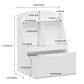 Smart FENDEE Wooden Kids Bookcase,Toy Box for Kids Room