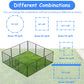 Smart FENDEE Dog Playpen Heavy Duty Pet Fence Metal Exercise Pens Outdoor