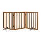 Algherohein Dog Gate for Inside,Bamboo Freestanding Pet Gate for Doorways