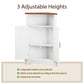 Semiocthome Farmhouse Bathroom Cabinet Corner Storage Cabinet, Barn Doors,Adjustable Shelves