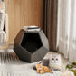 Algherohein Indoor Cat House Pet End Table,Wood Cat Bed Furniture for Living Room Bedroom