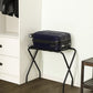 Smuxee Folding Suitcase Stand with Storage Shelf