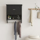 Smuxee Bathroom Storage Cabinet Organizer with Adjustable Shelf and Towel Bar