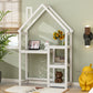 Smuxee Kid Bookshelf Storage with Desk and Roof-Framed,Toy Organizer Storage Cubes for Bedroom