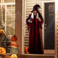 Algherohein Halloween Outdoor Decoration,Hanging Witch with Talking Glow Red Eyes