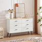 Algherohein Modern Dressers for Bedroom,Chest of 6 Drawers,Storage Cabinet for Living Room