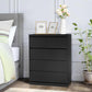 Algherohein Wood  Drawer Dresser for Bedroom,Tall Dressers Chest of Drawers,Adult