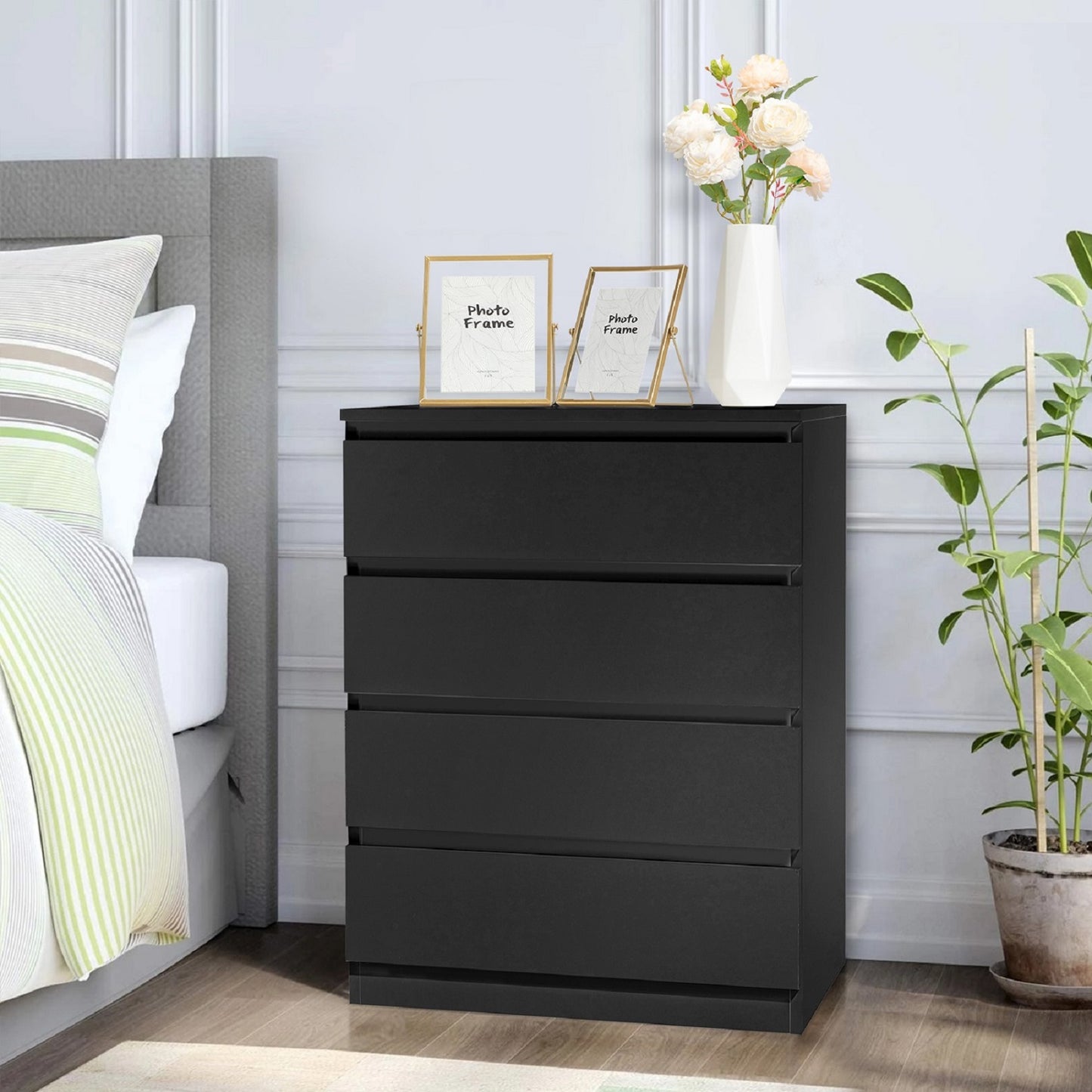 Algherohein Wood  Drawer Dresser for Bedroom,Tall Dressers Chest of Drawers,Adult