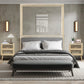 Algherohein Bedroom Wood Nightstand Set of 2 with Hollowed-Out Drawer,Living Room Side Tables
