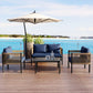 Algherohein Wicker Outdoor Furniture Sets,Outdoor Patio Couch,Chairs and Table Set