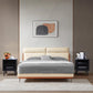 Algherohein Bedroom Wood Nightstand Set of 2 with Hollowed-Out Drawer,Living Room Side Tables