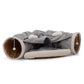 Algherohein Foldable Cat Bed Houses for Indoors with Cat Tunnel Hanging Toys