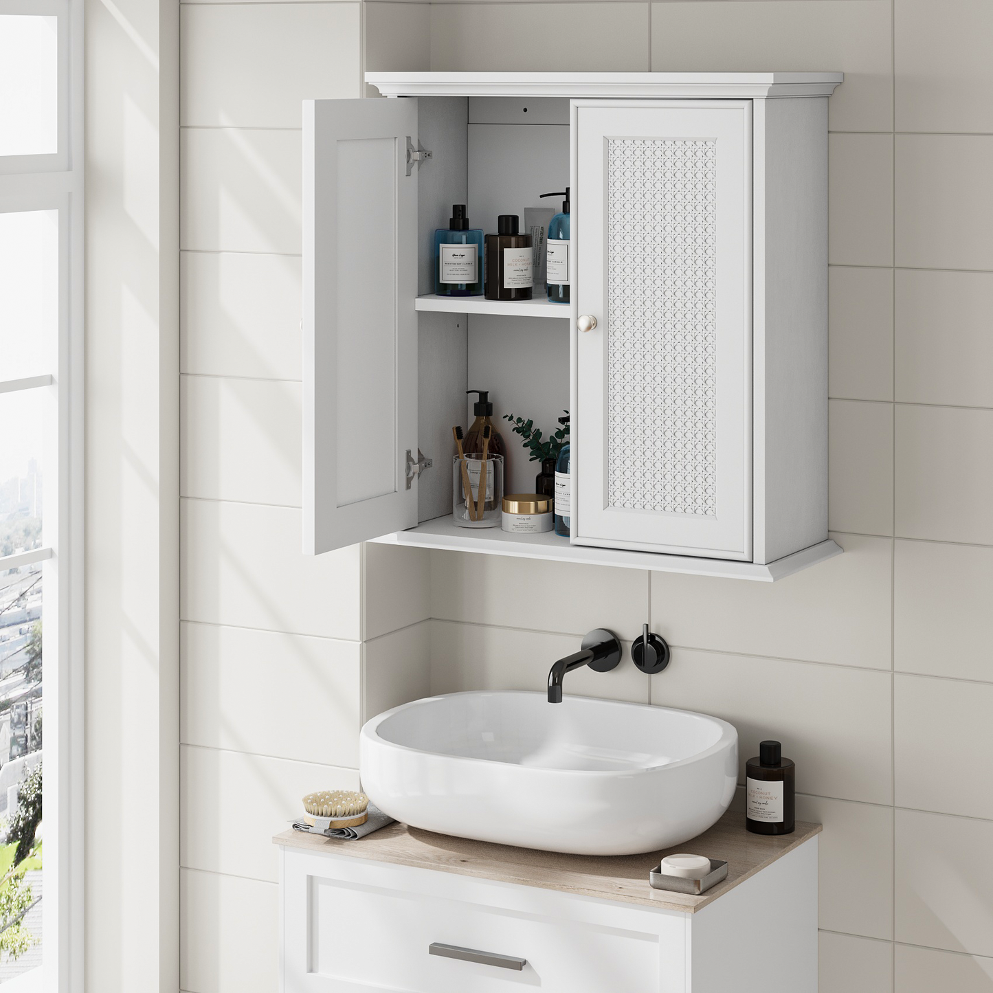 Smuxee Bathroom Storage with Bathroom Shelf