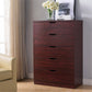 Smuxee Modern 5 Drawer Dressers for Bedroom, Wood Storage Chest of Drawers