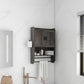 Semiocthome Bathroom Medicine Cabinet Over the Toilet Storage Cabinet with Towel Bar and Paper Holder