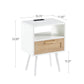 Smart FENDEE Rattan Nightstand