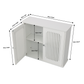 Semiocthome Bathroom Cabinet, Medicine Cabinet with Adjustable Shelf, White
