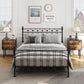 Algherohein Classic Morden Nightstand with 2 Drawers for Bedroom