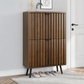 Algherohein Slim Shoe Storage Cabinet with Flip-Down Drawers,Freestanding Shoe Organizer for Entryway
