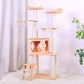 Algherohein Wooden Cat Trees and Towers with Space Capsule,Home Cat Scratching,Pet Cat Gifts