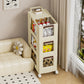 Algherohein Storage Bookcase with Wheels,Living Room or Kitchen Cart Cabinets
