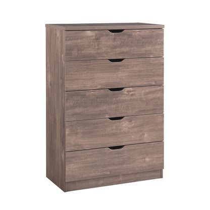 Semiocthome 5 Drawers Dresser Modern Storage Drawer Wood Organizer for Bedroom