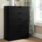 Algherohein Wood Tall Dresser with 5 Drawer for Bedroom,Storage Cabinet Chest of Drawers,Adult