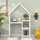 Smuxee Kid Bookshelf Storage with Desk and Roof-Framed,Toy Organizer Storage Cubes for Bedroom