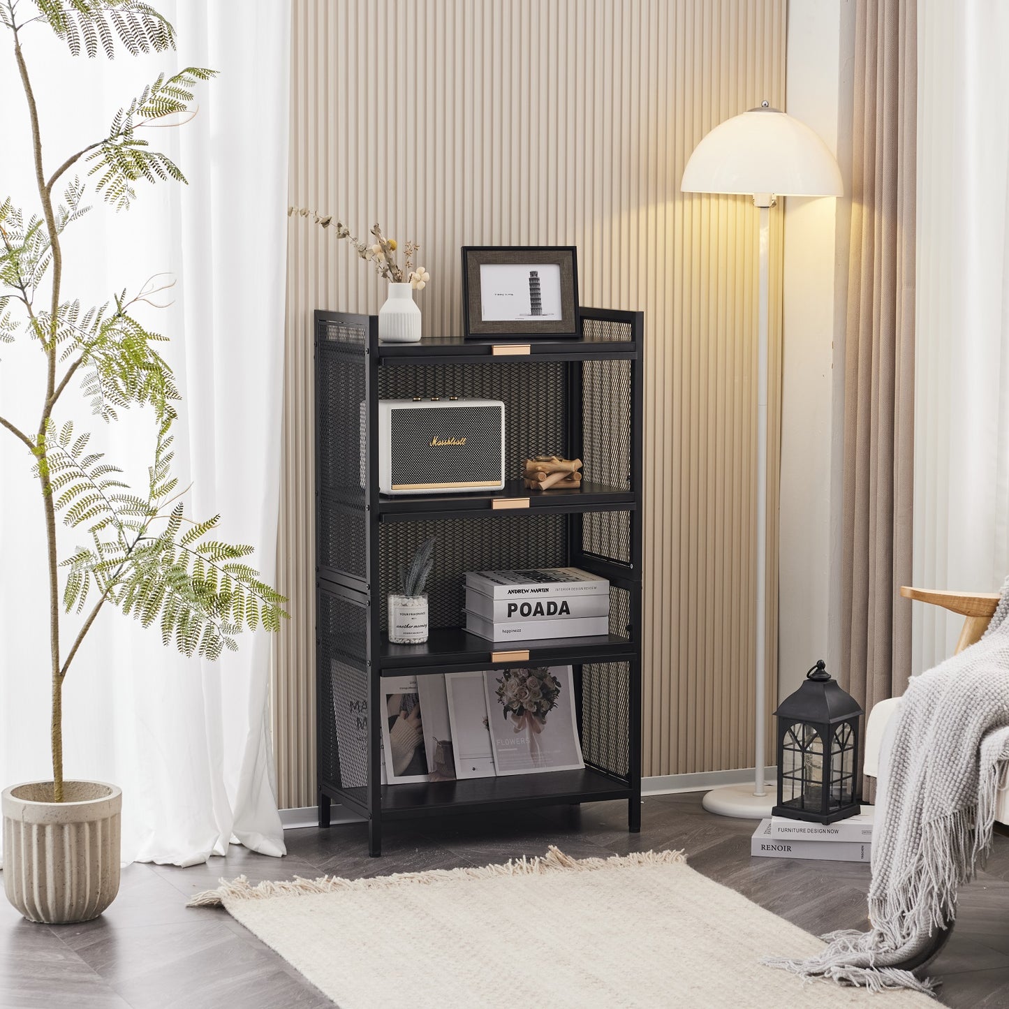 Algherohein Modern Storage Cube Book Shelf