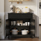 Algherohein Kitchen Sideboards and Buffet Cabinet with Storage,Storage Cabinets with 2 Drawer