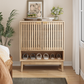 Semiocthome Shoe Cabinet with Slatted Doors