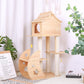 Algherohein Wooden Cat Trees and Towers with Space Capsule,Home Cat Scratching,Pet Cat Gifts