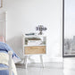 Smuxee Modern Rattan Nightstand with Drawer,End Tables Side Tables for Bedroom