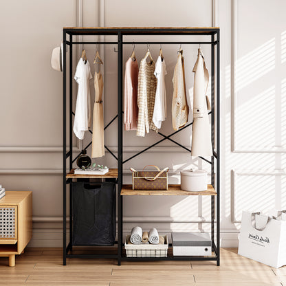 Smart FENDEE Wardrobe Clothes Rack Freestanding with Premium Oxford Cloth Storage Bag