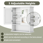 Smuxee Bathroom Cabinet over The Toilet Storage,Medicine Cabinet with Mirror Door