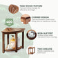 Smuxee Teak Shower Chair,Waterproof Bathroom Shower Stool