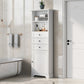 Smuxee Bathroom Cabinet Organizer with Doors and Shelves,Bathroom Storage Drawers