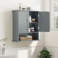 Smuxee Bathroom Wall Storage Cabinets with Door and Open Shelves,over The Toilet Storage,White Small
