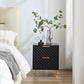 Semiocthome Nightstand with 2 Drawers and Metal Legs Bedside Table for Bedroom