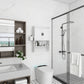 Semiocthome Bathroom Medicine Cabinet Over the Toilet Storage Cabinet with Towel Bar and Paper Holder
