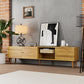 Semiocthome 70" TV Stand with Storage Mid Century Entertainment Center for Living Room, Natural