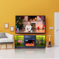 Algherohein Fireplace TV Stand for 65 inch TV,57.8in L Electric Fireplace Entertainment Center