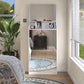 Algherohein Shoe Storage Cabinet with Mirrors,3 Srawers Shoe Rack for Entryway,White